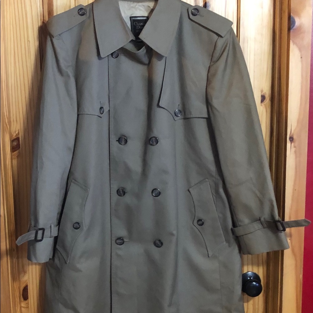 Vintage Men’s Christian Dior trench coat sz 44s